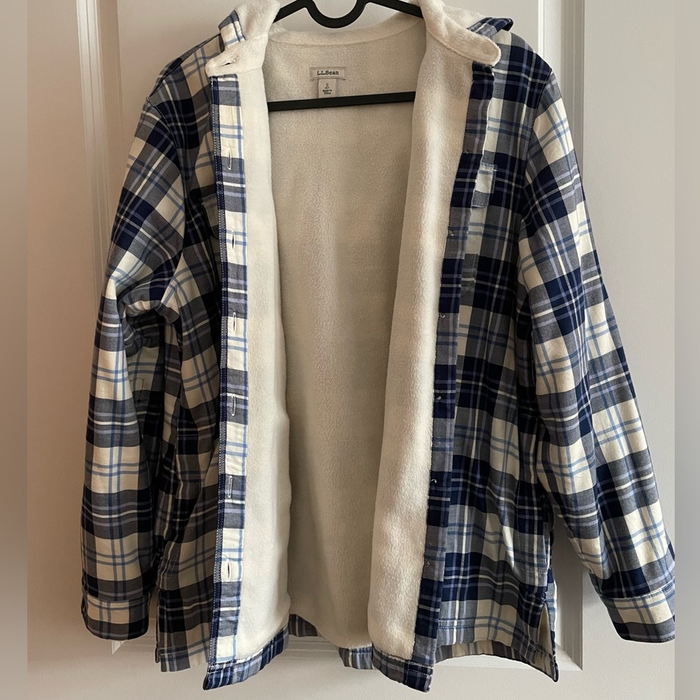 LL Bean lined hooded jacket